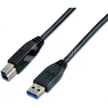 Wirewin USB 3.0 A-B MM 1.8 SW – 1.8 m SuperSpeed USB Cable, Black