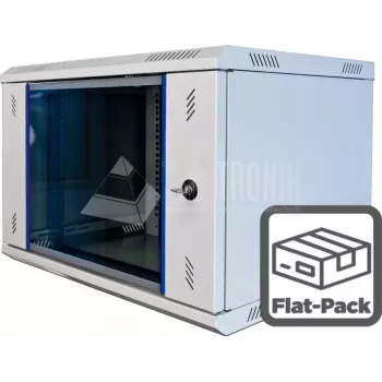 Wirewin WCAB PS2 600X450X6U B FP Wall-Mounted Rack Cabinet 6U Black