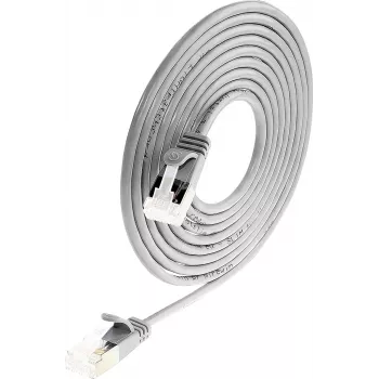 Wirewin Slim Round U/FTP Cat 6a Patch Cable, Grey, 2.0 m, PoE, Flexible, LSZH (PKW-LIGHT-STP-K6A 2.0)