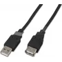 Wirewin USB A-A MF 1.0 SW USB 2.0 Extension Cable, 1 m, Black