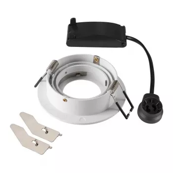 SLV NEW TRIA 75 Recessed Spotlight Round GU10 Max 10W White 75mm