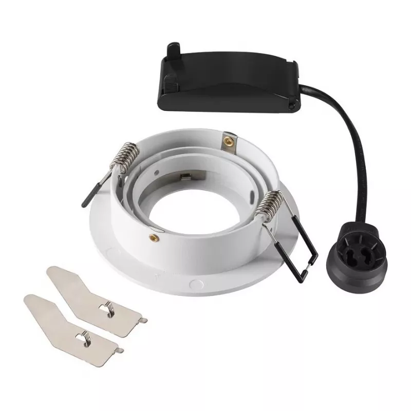 SLV NEW TRIA 75 Recessed Spotlight Round GU10 Max 10W White 75mm