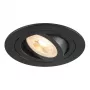 SLV Recessed Spotlight New Tria 75, GU10, Max 10W, Black, 75mm