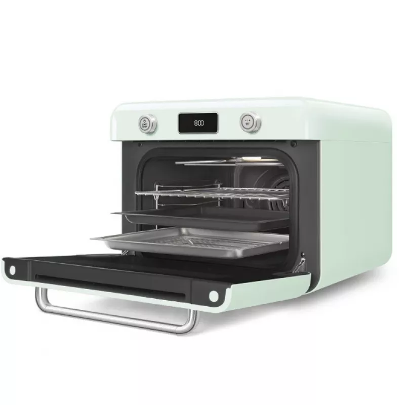 Smeg COF01PGEU Mini Oven Vintage, Pastel Green