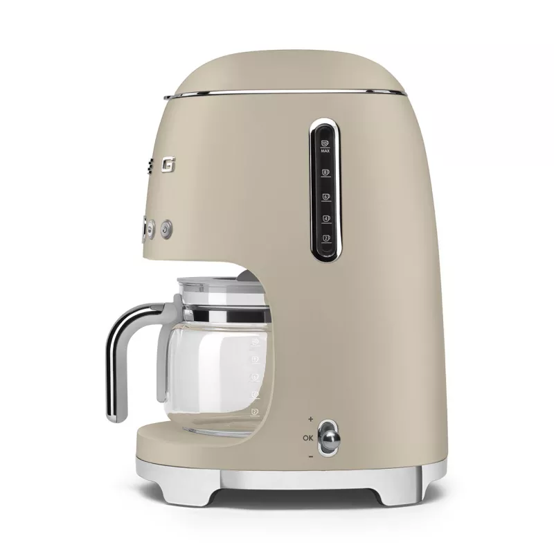 Smeg DCF02MLMEU Filter Coffee Machine, Beige, Ines de la Fressange Paris Edition