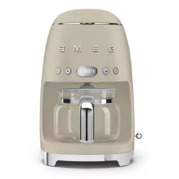 Smeg DCF02MLMEU Filter Coffee Machine, Beige, Ines de la Fressange Paris Edition