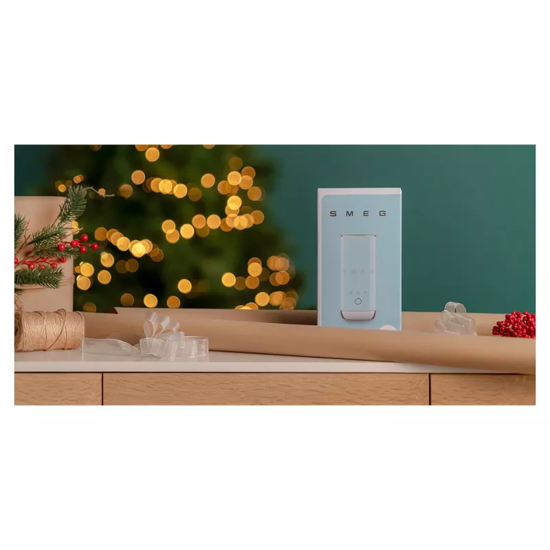 Smeg MFF02PGEU Automatic Milk Frother & Warmer, Pastel Green, 500W