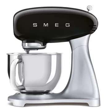 Smeg SMF04BLEU 50's Style Stand Mixer, 800 W, 4.8 L, Black