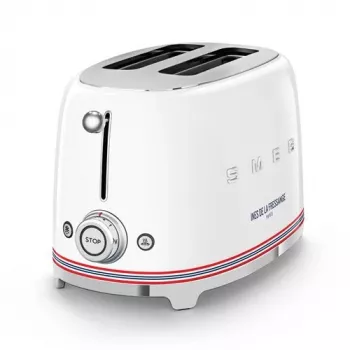 Smeg Toaster TSF01IDFEU, 2 Slices, White, Ines de la Fressange