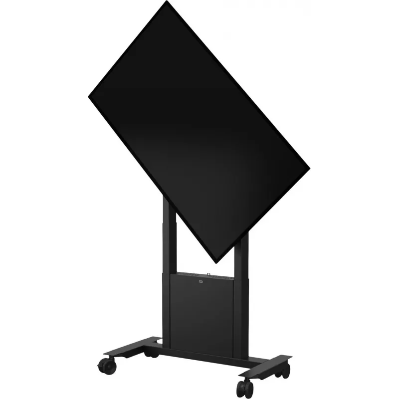 SMS Func Mobile Motorized Flipster 2 Cart - Black - Up to 65 inch Display - for Microsoft Surface Hub 2S 50 inch, Samsung Flip WM55H, Flip 2 WM55R, WM65R, WM85R