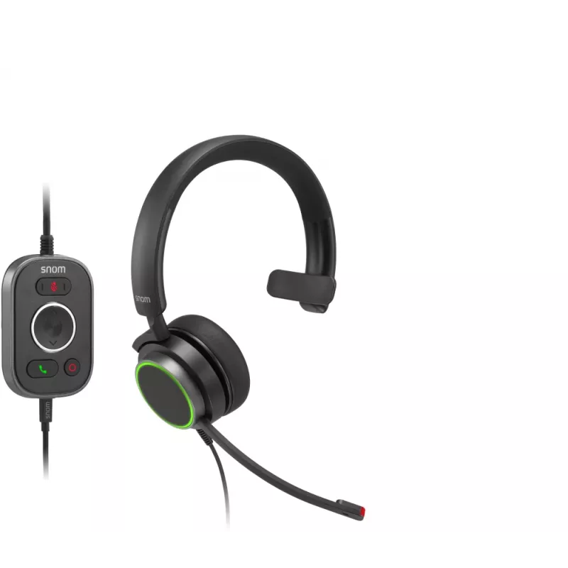 Snom A330M Wired On-Ear Monaural Headset with Noise-Cancelling Microphone