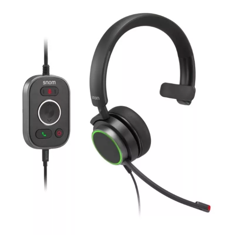Snom A330M Wired On-Ear Monaural Headset with Noise-Cancelling Microphone