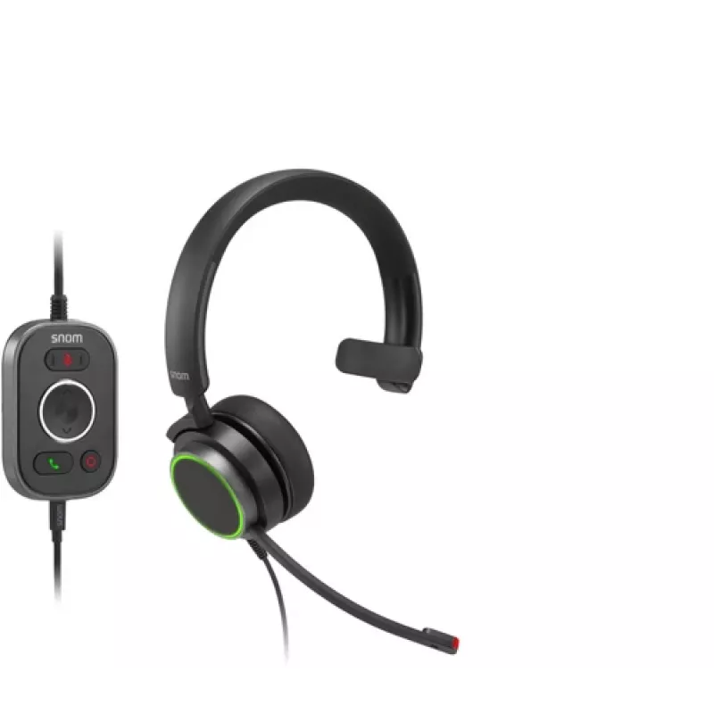 Snom A330M Wired On-Ear Monaural Headset with Noise-Cancelling Microphone