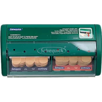 Söhngen Plaster Dispenser 1009070, 120 Plasters, Quick-CD System, Wall-Mountable, Blue