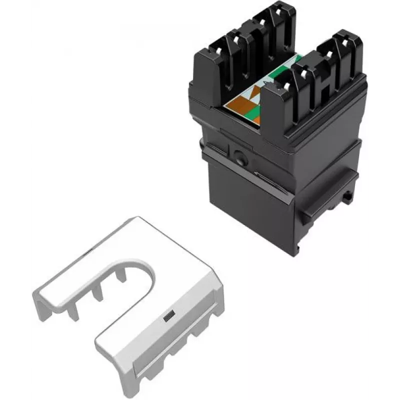 SOLARIX Cat.6 UTP RJ45 Tool-Free Keystone Jack, Black
