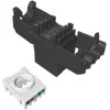 SOLARIX Cat.6 UTP RJ45 Tool-Free Keystone Module, Black (RAL 9005)