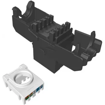 SOLARIX Cat.6 UTP RJ45 Tool-Free Keystone Module, Black (RAL 9005)