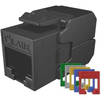 SOLARIX Cat.6 UTP RJ45 Tool-Free Keystone Module, Black (RAL 9005)