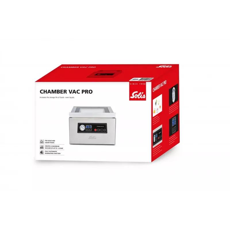 Solis Chamber Vac Pro Stainless Steel Chamber Vacuum Sealer 950 mbar 250 W