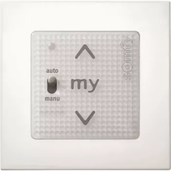 Somfy Smoove Uno A/M io Pure Wall Switch 1811404 (Without Frame)
