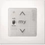 Somfy Smoove Uno A/M io Pure Wall Switch 1811404 (Without Frame)