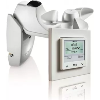 Somfy Soliris Smoove Uno Pure White Kit with Wind/Sun Sensor and Frame 1818318