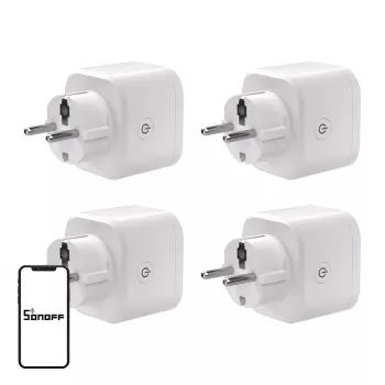 SONOFF S61s Matter External Plug via Wi-Fi, 4-Pack