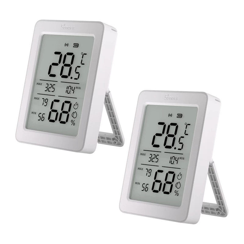 SONOFF ZigBee SNZB-02DR2 Temperature and Humidity Sensor, 2-Pack