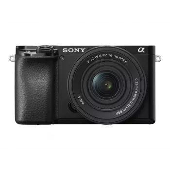 Sony Alpha 6100A ILCE6100AKB.CEC Mirrorless Camera with E PZ 16–50mm OSS II Lens, Black