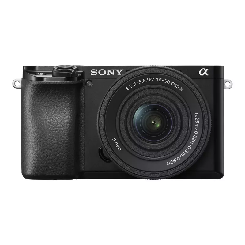 Sony Alpha 6100A ILCE6100AKB.CEC Mirrorless Camera with E PZ 16–50mm OSS II Lens, Black