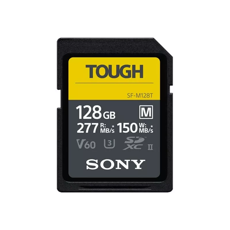 Sony SF-M256T TOUGH UHS-II SDXC Memory Card 256GB V60 U3 277MB/s Read 150MB/s Write Waterproof Dustproof Shockproof