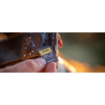Sony SF-M256T TOUGH UHS-II SDXC Memory Card 256GB V60 U3 277MB/s Read 150MB/s Write Waterproof Dustproof Shockproof