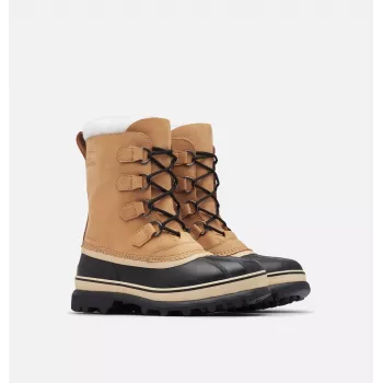 SOREL Caribou Men's Waterproof Insulated Winter Snow Boots - Black/Brown