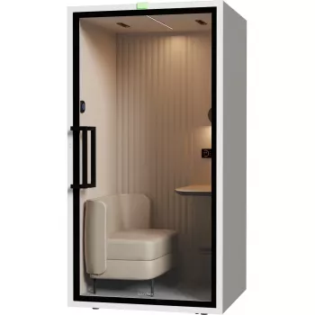 SOUNDBOX INC ARTPod+ SM Soundproof Booth for One Person, White