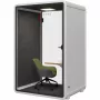 SOUNDBOX INC Soundbox Office Pod SR-M (F4) 1 Person White - Acoustic Phone Booth with LED Lighting & Ventilation