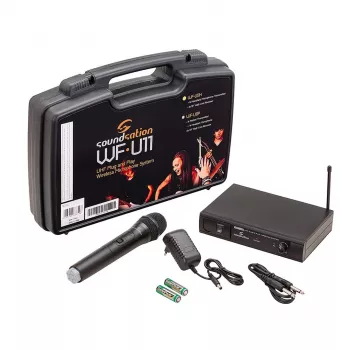 Soundsation WF-U11HB UHF Wireless Microphone System with Handheld Dynamic Transmitter, 16 Channels, 50m Range
