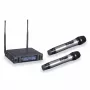 Soundsation WF-U2302HH Dual Channel UHF Wireless Microphone System with 2 Handheld Dynamic Mics, True Diversity Receiver, 823-832 & 863-865 MHz, Cardioid, XLR & Jack Outputs