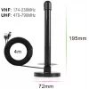 Spacetronik Hook TV DVB-T2 Magnetic Antenna with 28 dBi Amplifier and 3m Cable
