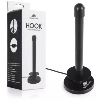 Spacetronik Hook TV DVB-T2 Magnetic Antenna with 28 dBi Amplifier and 3m Cable