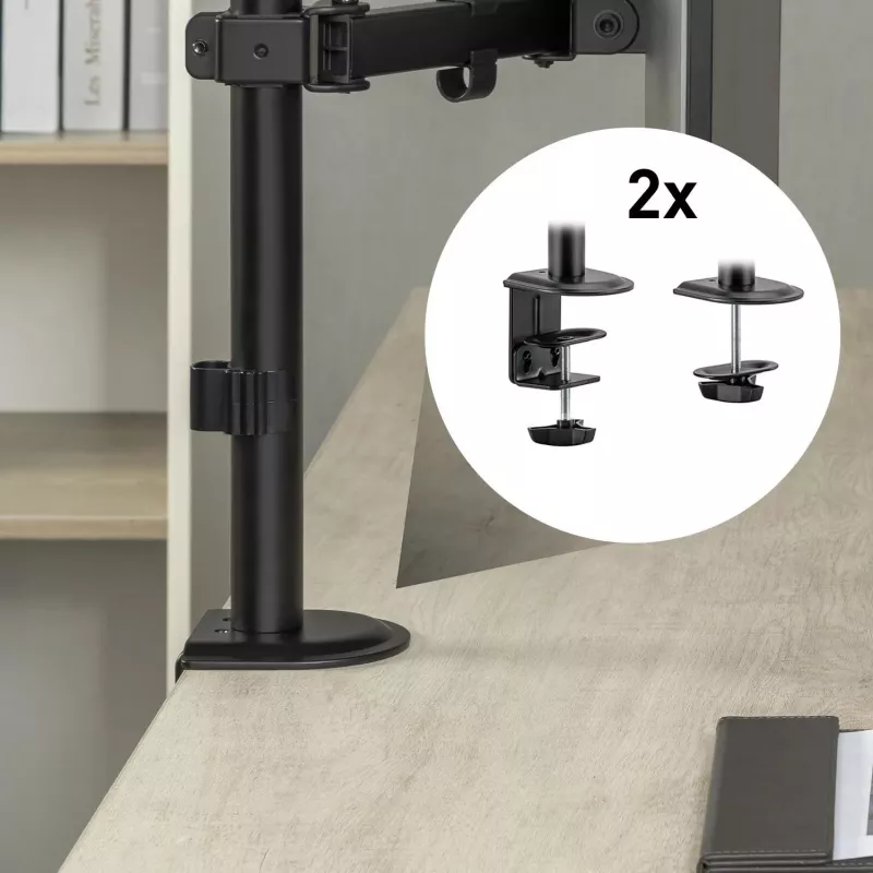 Spacetronik SPA-112 Desk Mount Arm for 1 Monitor 17-32 inch Black