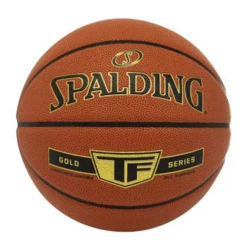 Spalding TF Gold Indoor & Outdoor Basketball - Official Size 7, Performance Composite Leather, Enhanced Grip, Deep Channel Design, Orange
