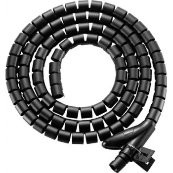 SpeaKa Professional Cable Bundling Sleeve Polyethylene (PE) Black Flexible (Ø x L) 15 mm x 1 m 1 pc. SP-13402964