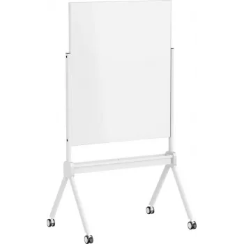 SpeaKa Professional Glass Magnetic Board SP-MMW-001 904 x 1103 mm White with Tray and Magnets on Rolling Stand SP-13324624