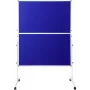 SpeaKa Professional Moderation Board SP-PB-B01 Blue Felt 1250 x 1850 mm Foldable with Castors Double-Sided SP-12058196