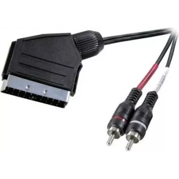 SpeaKa Professional SP-7870676 Audio Cable 2 m SCART to 2 x RCA Black