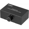 SpeaKa Professional SP-AS-500 4-Port Cinch Audio Switch Bidirectional Metal Housing