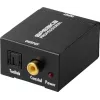 SpeaKa Professional SP-ATDAC-100 Analog to Digital Audio Converter RCA to Toslink & Coaxial 24-bit/48kHz Black SP-13904368