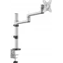 SpeaKa Professional SP-MM-1060 Single Monitor Desk Mount for 17-32 Inch Screens, Aluminium, Full Motion Height Adjustable, VESA 75/100, 9kg, Black SP-14376400