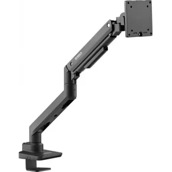 SpeaKa Professional SP-MM-970 Single Monitor Arm Desk Mount for 17-49 inch Screens, Gas Spring Height Adjustable, Tilt, Swivel, Rotate, VESA 75/100, Black SP-12355456
