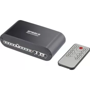 SpeaKa Professional SP-SW-200 4x2 Toslink Switch with Remote Control, Aluminum Housing